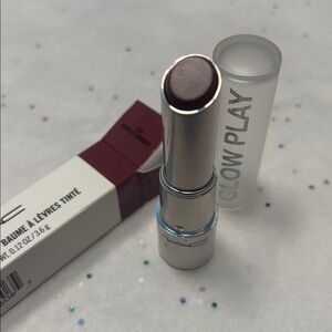 “Grapely Admired” MAC Cosmetics Glow Play Lip Balm - Deep Plum NIB